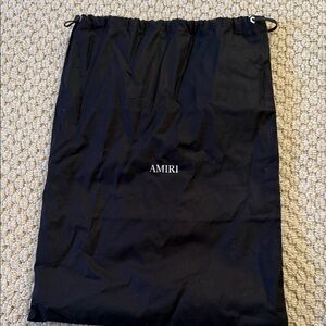 Amiri Black Drawstring Dust Bag